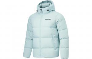 Мужская пуховая куртка LiNing Fitness Series FW23, цвет «камень-бирюзовый»