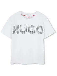 Футболка с логотипом HUGO KIDS, белый