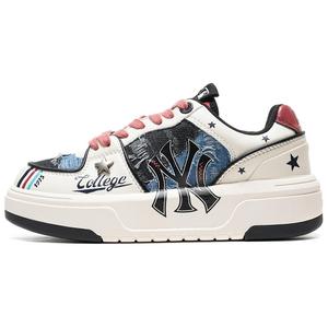 MLB Кроссовки для скейтбординга Chunky Liner с антискользящим покрытием, износостойкие, унисекс, белые