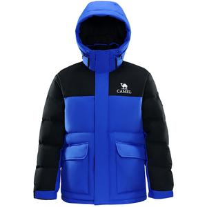 Пуховик Unisex с капюшоном Moderate Workwear CAMEL, phantom черный/dazzling синий