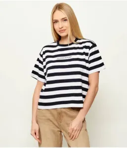 Футболка cropped fit Guess Jeans, темно-синий