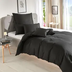 Постельное белье Dream Sleep Uni Lyocell из лиоцелла 200x200 см + 2x 80x80 см антрацит