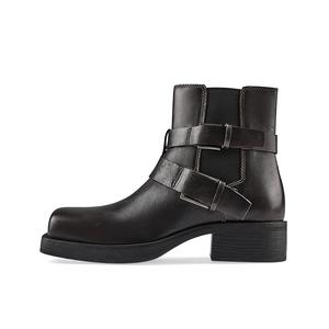 Женские ботинки на шнуровке из коровьей кожи ASH, коричневый черный