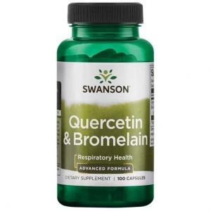 Swanson, Кверцетин 250 мг и Бромелайн 78 мг, 100 капсул