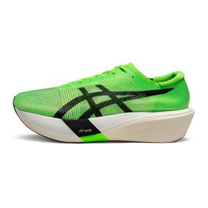 Низкие гоночные кроссовки для бега Unisex ASICS, зеленый/черный