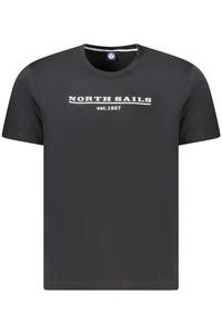 Мужская футболка North Sails с коротким рукавом и надписью на груди, черный