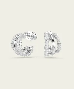 Серьги-кольца «Гипербола», круглая огранка