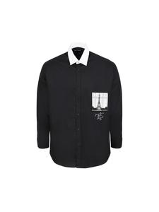Karl Lagerfeld Рубашка с длинными рукавами 605443 черного цвета