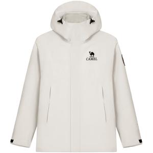 Ветровка All weather для пешего туризма, городской жизни, путешествий, поездок на работу, ледолазания и скалолазания Unisex CAMEL, iridescent белый