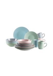 Комбинированный сервиз, керамогранит ELISSA II MäSer, розовый/серый/зеленый/бирюзовый