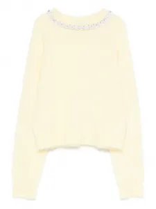 Декорированный свитер Maje, желтый