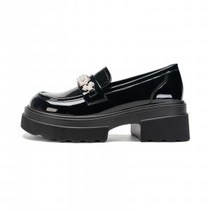 EXULL Q Лоферы 6 см женские черные