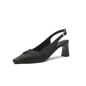 Bamiti Женские туфли на платформе с массивным каблуком черные, цвет Black