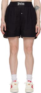 Черные шорты с вентиляцией Palm Angels