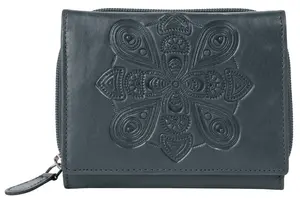 Кошелек Bruno Banani "Мандала", натуральная кожа, синий