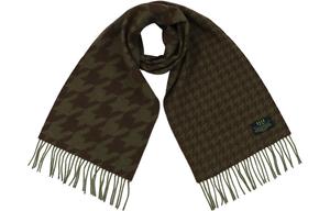 Шарф из 100% овечьей шерсти вязаный женский ELLE, хаки зеленый