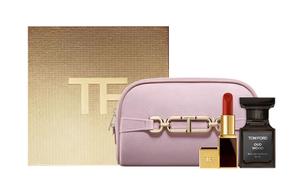 Набор бальзамов для губ к празднику циси духи eau de parfum агарвуд сандал 30мл+3г TOM FORD