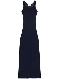 AMI Paris платье макси из джерси без рукавов, черный