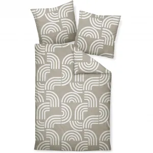 Постельное белье Janine «DAVOS65157 06», на молнии, цвет naturell