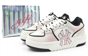 MLB Кроссовки для скейтбординга Chunky Liner, устойчивые к истиранию, низкие, унисекс, светло-розовые