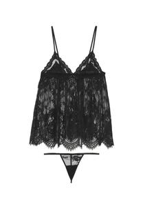LingaDore Пеньюар в черном цвете
