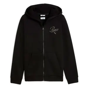 Толстовка Puma Ess Script full zip, черный