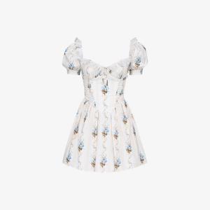 Платье House Of Cb с цветочным принтом, кремовый