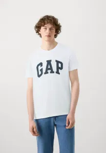 Повседневная мягкая базовая футболка с логотипом Gap, White Global