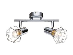 Потолочный светильник MeineWunschleuchte Silber Chrom, 2-flammig, серебро - металл - 26 х 15 х 9 см