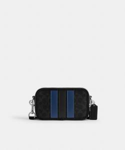 Официальная сумка через плечо Wyatt из фирменной канвы с полосками в стиле Varsity.