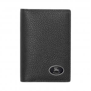 Burberry Кожаный кардхолдер мужской черный