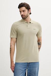 Хлопковая футболка prime BOSS Orange, зеленый