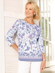 Рубашка с круглым вырезом с принтом цвета орхидеи и лайма WITT WEIDEN