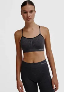 Спортивный бюстгальтер ci без швов с легкой поддержкой Hummel, Black Melange