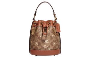 Демпси Мини Сумка Через Плечо Кроссбоди Женская Коричневая COACH Из Коровьей Кожи Ведро
