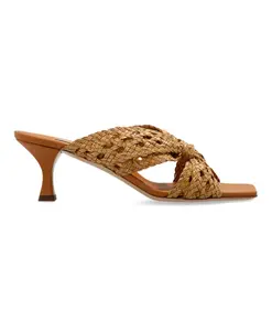 Мюли на каблуках Casadei, коричневый