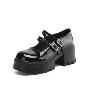 DAPHNE Мэри Джейн туфли женские бежево-черные - черные, цвет Black