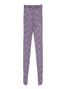 Леггинсы Alex Perry с цветочным кружевом, фиолетовый