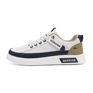 WARRIOR Износостойкие и легкие мужские лоу-топ скейтборд-кроссовки - бежевый хаки синий, цвет Beige Khaki Blue