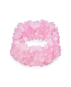 Широкий браслет с крупными разноцветными кристаллами Bling Jewelry, pink