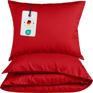 Постельное белье Renforce 155x220, красное однотонное Carpe Sonno