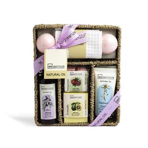 Институт IDC, Подарочный набор для женщин, гель-бальзам, полотенце, мыло в шариках, 7 шт.