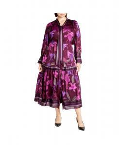 Макси-платье Сюзанн больших размеров CITY CHIC, Lavish lily