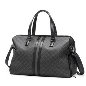 Синтетическая кожа ПВХ наплечная сумка через плечо мужская дорожная сумка 28 литров мужская разноцветная POLO, темно-серый (стиль 2)