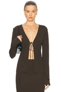 Lian Reversible Топ Eaves, Dark Brown