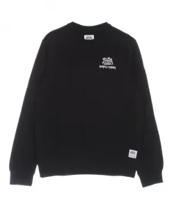 Черная толстовка с круглым вырезом и принтом под дерево. Element, черный