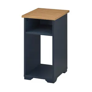 Приставной столик, синий/черный, 40x32 см, SKRUVBY IKEA