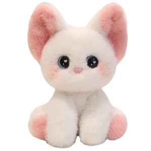 Милые плюшевые куклы с мультяшными котятами высота 24см MLING, белый