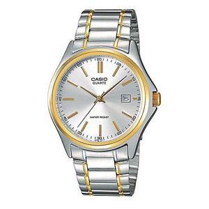 Часы CASIO Stainless Steel Strap Quartz Waterproof Unisex Mens Silver Analog, цвет silver