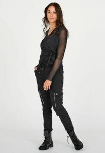 Блуза NÜ Denmark AGNA WRAP , Solid Black/Black